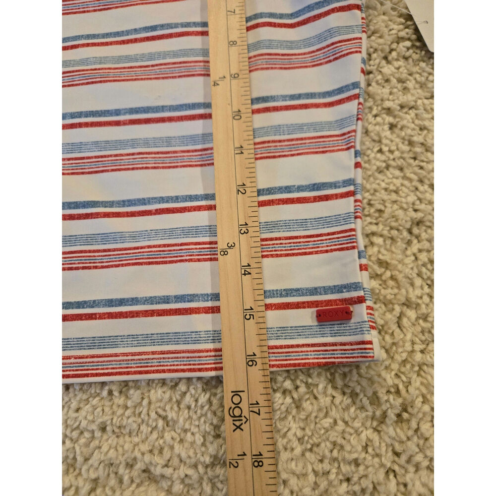 Roxy Women's Striped Crop Swim Suit Top Size Large NWT - Picture 9 of 10